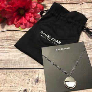 Baublebar Silver White Snowfall Pop Sugar Necklace